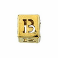 14KY 6.5 m Block Initials Charm, Limited number of letters available